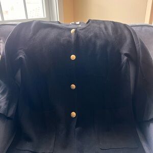 J. Crew Black Blazer with Gold Buttons- Like New